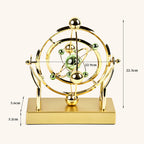 Celesto | Kinetische Design Sculptuur – Bewegend Perpetuum Mobile in Goud & Metaal