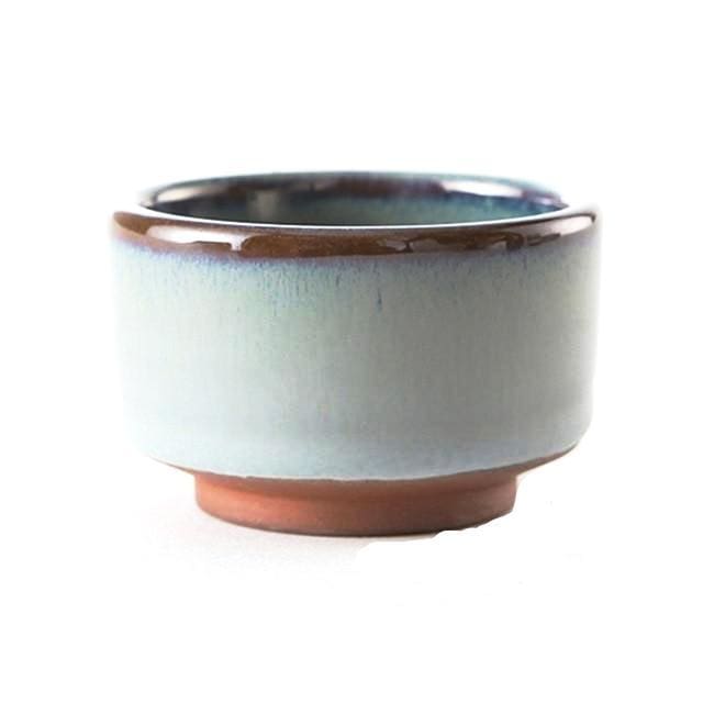 Sake Kuri | Ambachtelijke Japanse Theekop – Handgemaakt – Paarse Klei – 45 ml