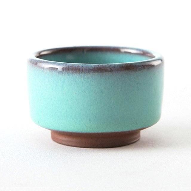 Sake Kuri | Ambachtelijke Japanse Theekop – Handgemaakt – Paarse Klei – 45 ml