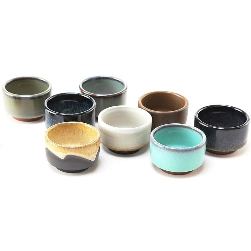 Sake Kuri | Ambachtelijke Japanse Theekop – Handgemaakt – Paarse Klei – 45 ml