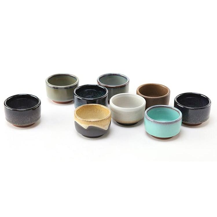 Sake Kuri | Ambachtelijke Japanse Theekop – Handgemaakt – Paarse Klei – 45 ml