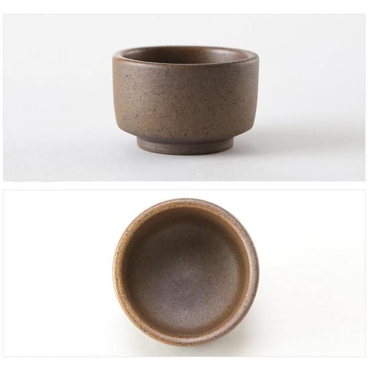 Sake Kuri | Ambachtelijke Japanse Theekop – Handgemaakt – Paarse Klei – 45 ml