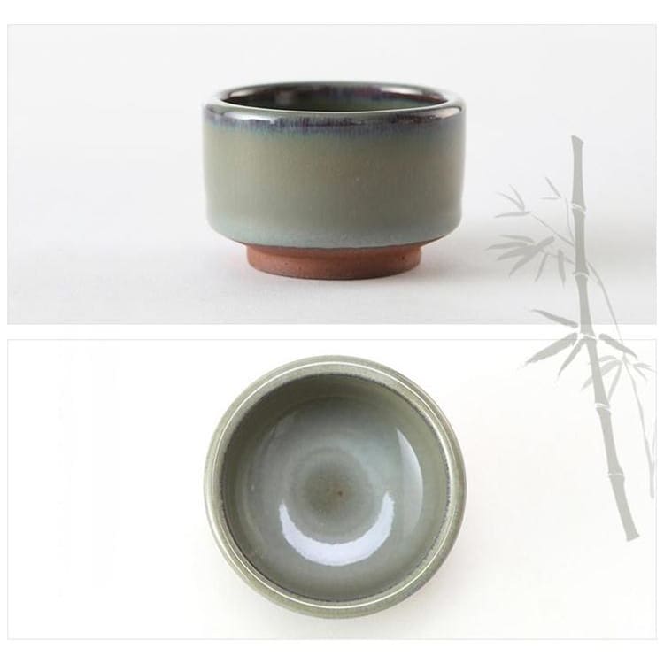 Sake Kuri | Ambachtelijke Japanse Theekop – Handgemaakt – Paarse Klei – 45 ml