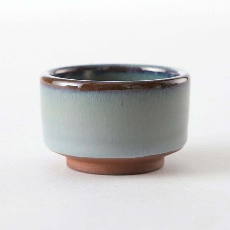 Sake Kuri | Ambachtelijke Japanse Theekop – Handgemaakt – Paarse Klei – 45 ml