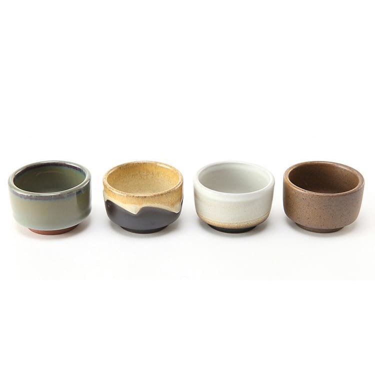 Sake Kuri | Ambachtelijke Japanse Theekop – Handgemaakt – Paarse Klei – 45 ml