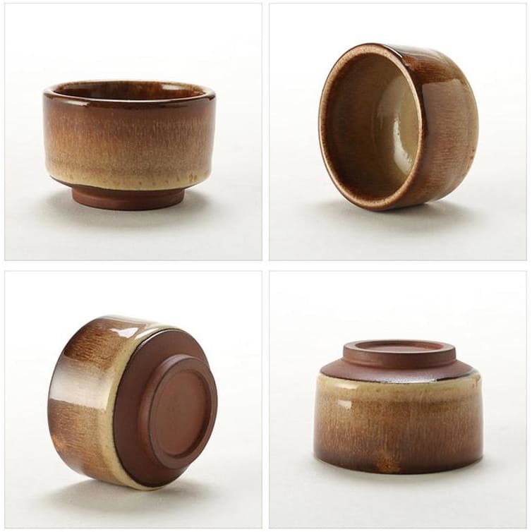 Sake Kuri | Ambachtelijke Japanse Theekop – Handgemaakt – Paarse Klei – 45 ml