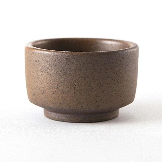 Sake Kuri | Ambachtelijke Japanse Theekop – Handgemaakt – Paarse Klei – 45 ml